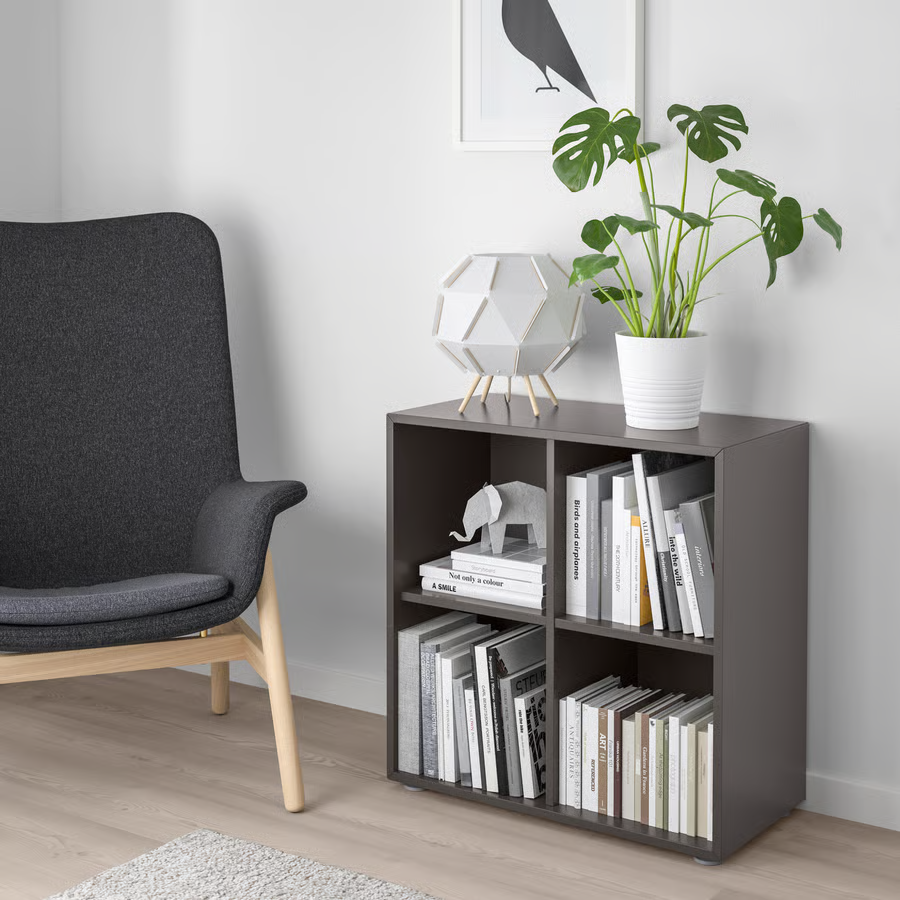 EKORA 4-Compartment Footed Storage Cabinet - Image 3