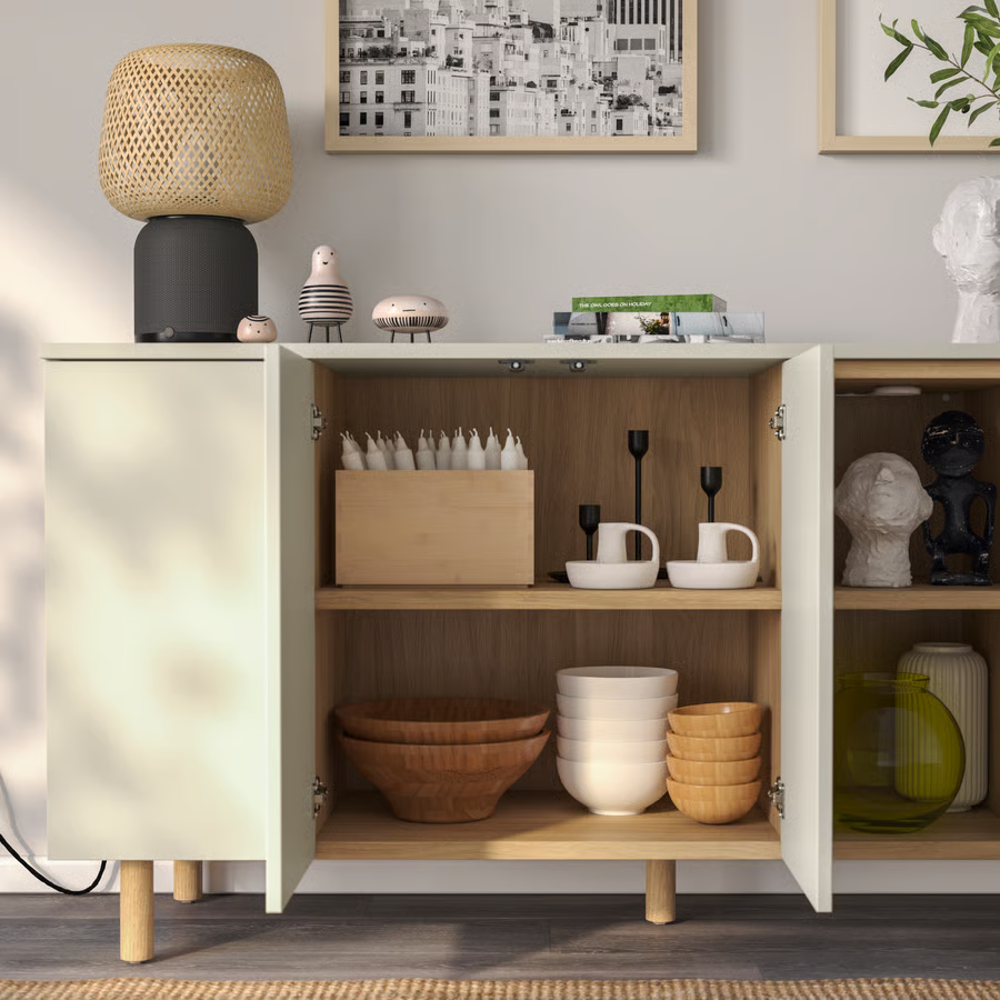 LEDVIK 3-Door Sideboard Cabinet - Image 4