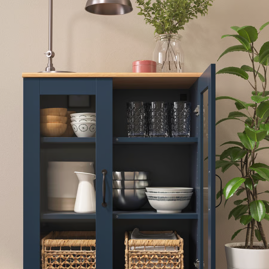 SKRUVIK Glass Door Display Cabinet - Image 2