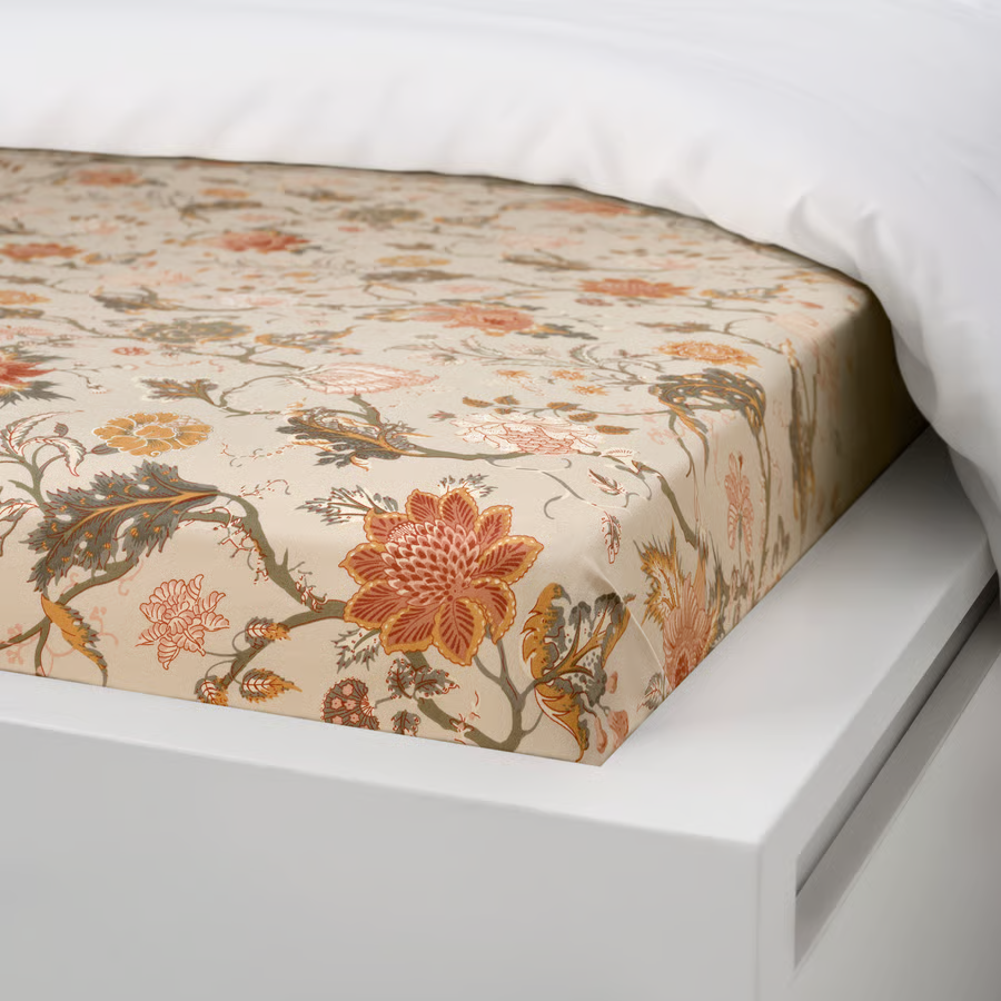 NASSELVIK Double Floral Fitted Bed Sheet - Image 2