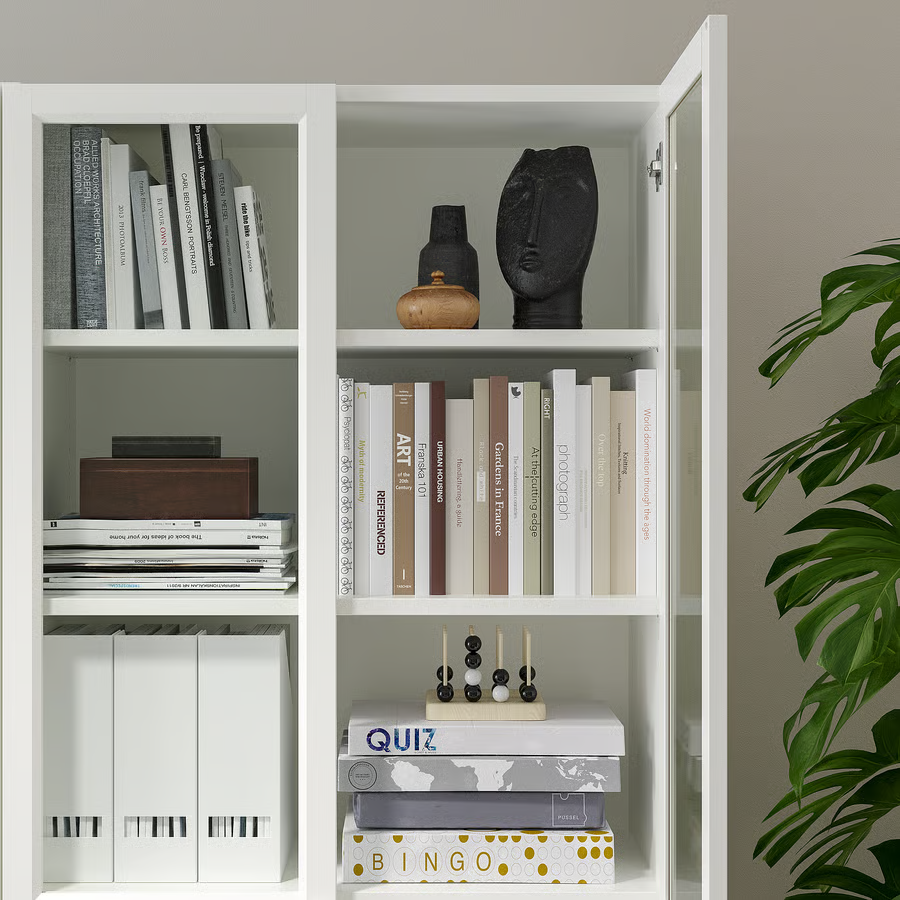 BRIXTON / OSBERG Panel Glass Door Bookcase - Image 2