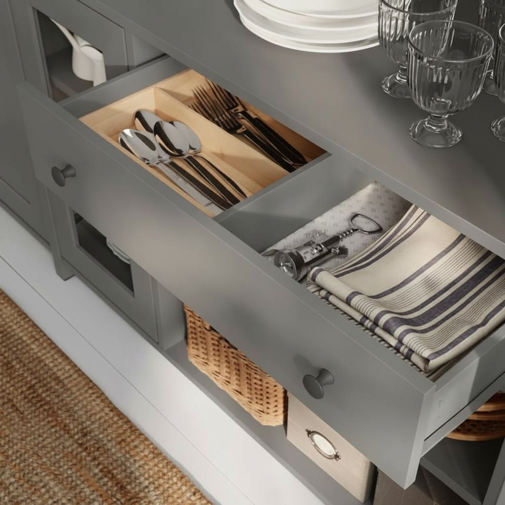 HAVARA Large Sideboard Storage Buffet Cabinet - Image 11