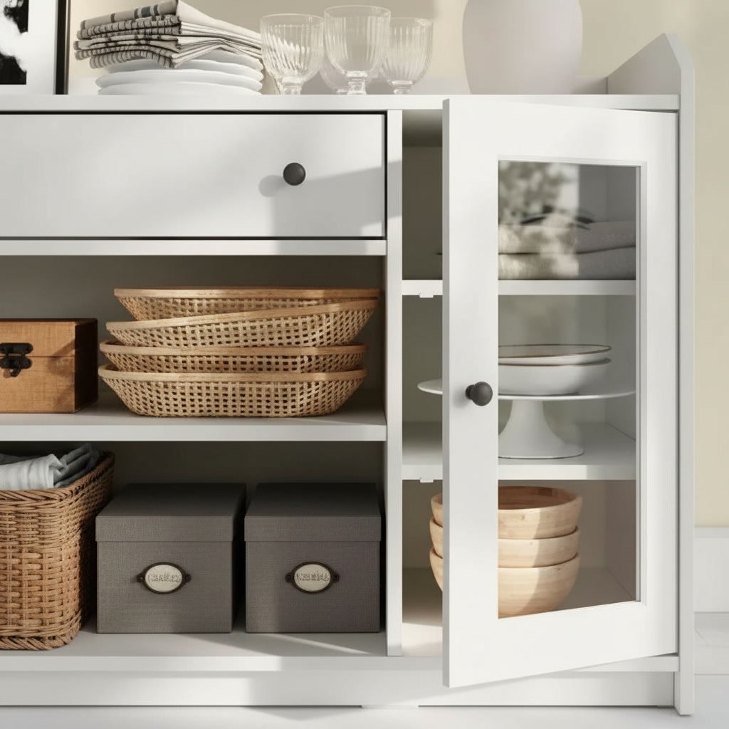 HAVARA Large Sideboard Storage Buffet Cabinet - Image 6