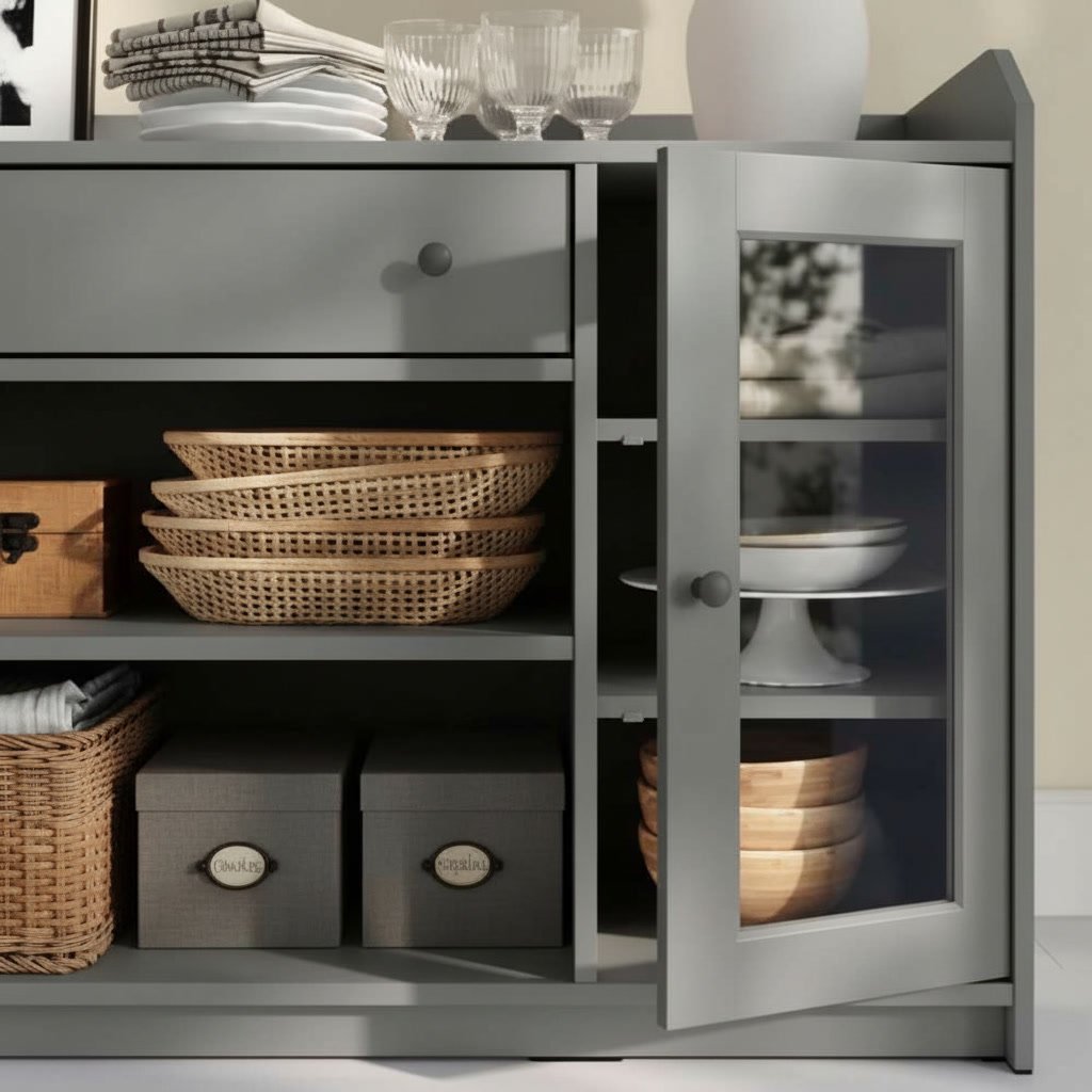 HAVARA Large Sideboard Storage Buffet Cabinet - Image 10