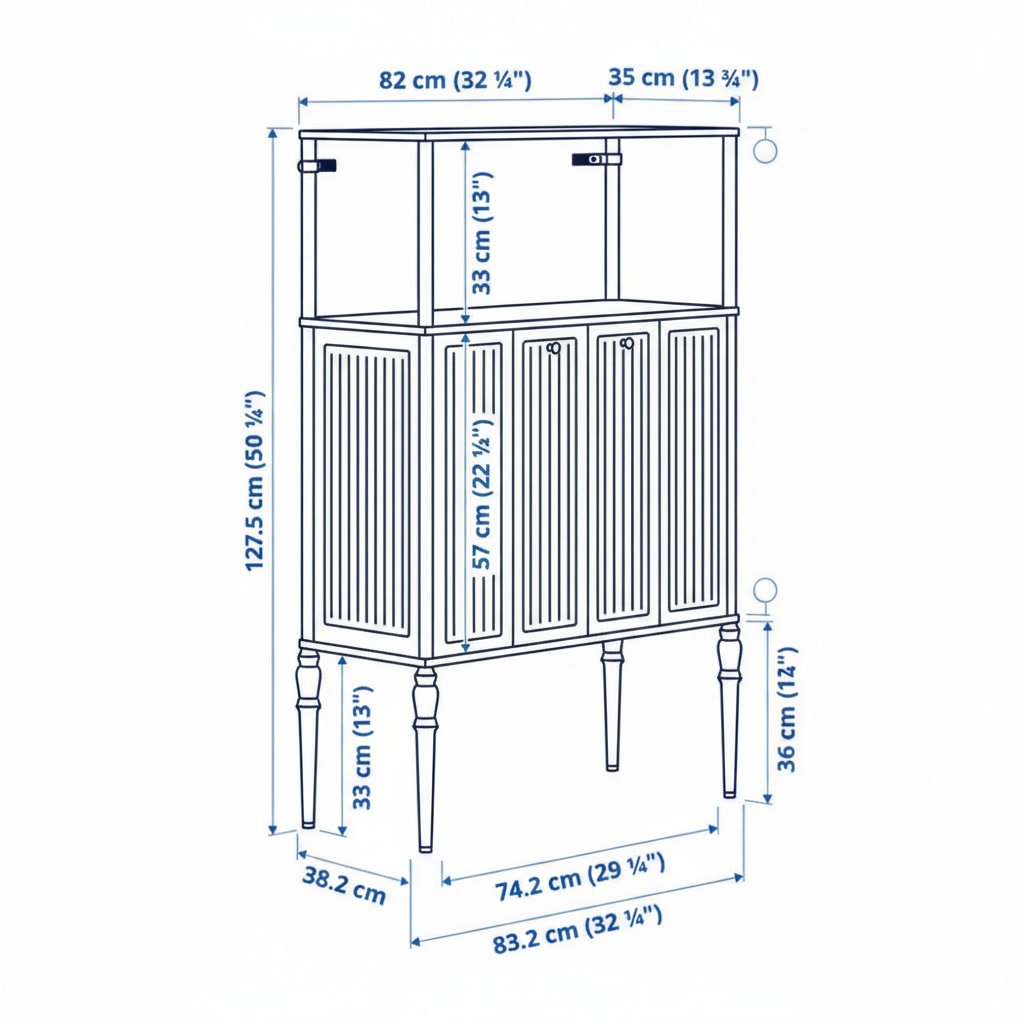 SAGVIK Display Storage Cabinet - Image 4