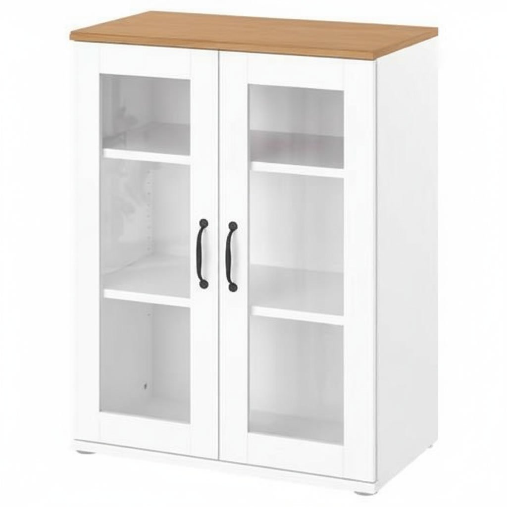 SKRUVIK Glass Door Display Cabinet - Image 9