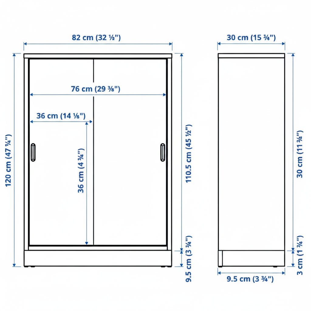 TONVIK Sliding Door Cabinet - Image 4
