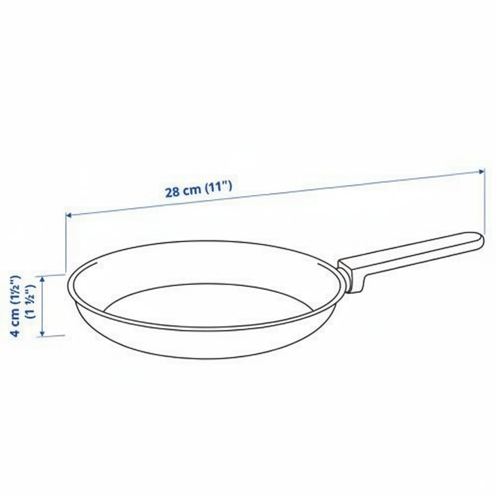 MIDVORA Non-Stick 28cm Steel Frying Pan - Image 4
