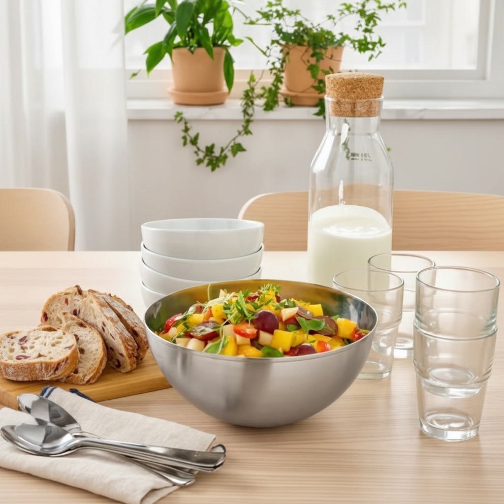 BLANVORA Stainless Steel Serving Bowl - Image 3
