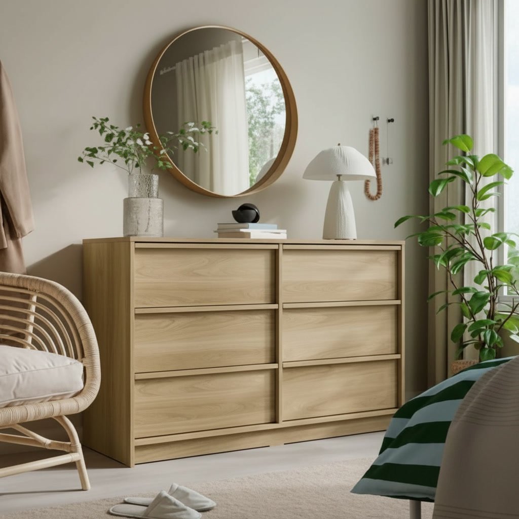 ANKAVIK 6-Drawer Wide Storage Chest - Image 2