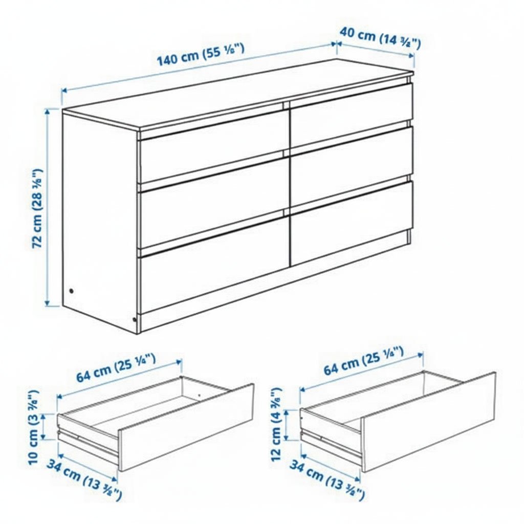 KULVIK 6-Drawer Chest - Image 5