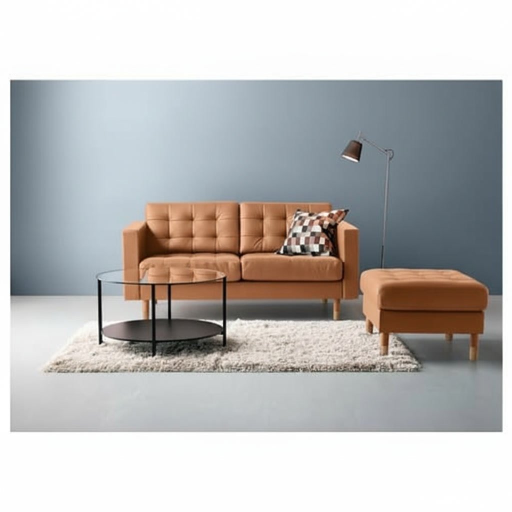 VITTVIK Round Glass Coffee Table - Image 5
