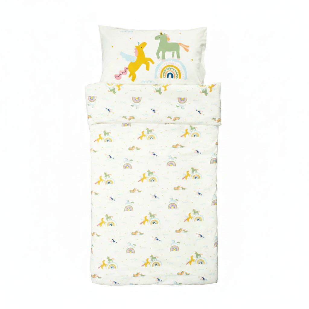 BARNVIK Unicorn Pattern Duvet Cover Pillowcase Set - Image 2