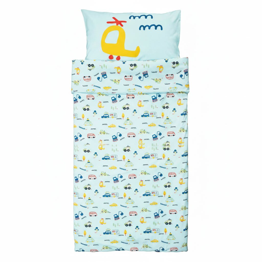 BARNVIK Vehicle Pattern Duvet Cover Pillowcase Set - Image 3