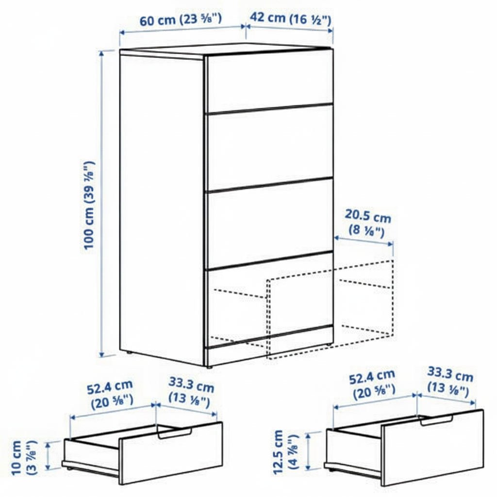 LASTVIK 4-Drawer Chest - Image 7