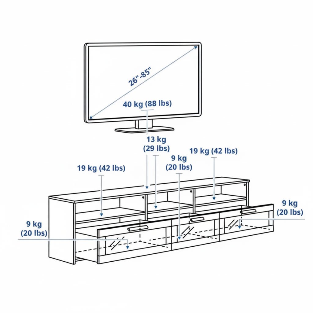 BRIMVIK Large TV Stand - Image 8