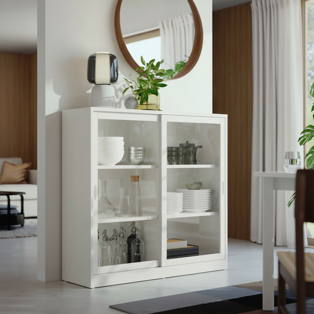 TONVIK Sliding Glass Door Display Cabinet - Image 2