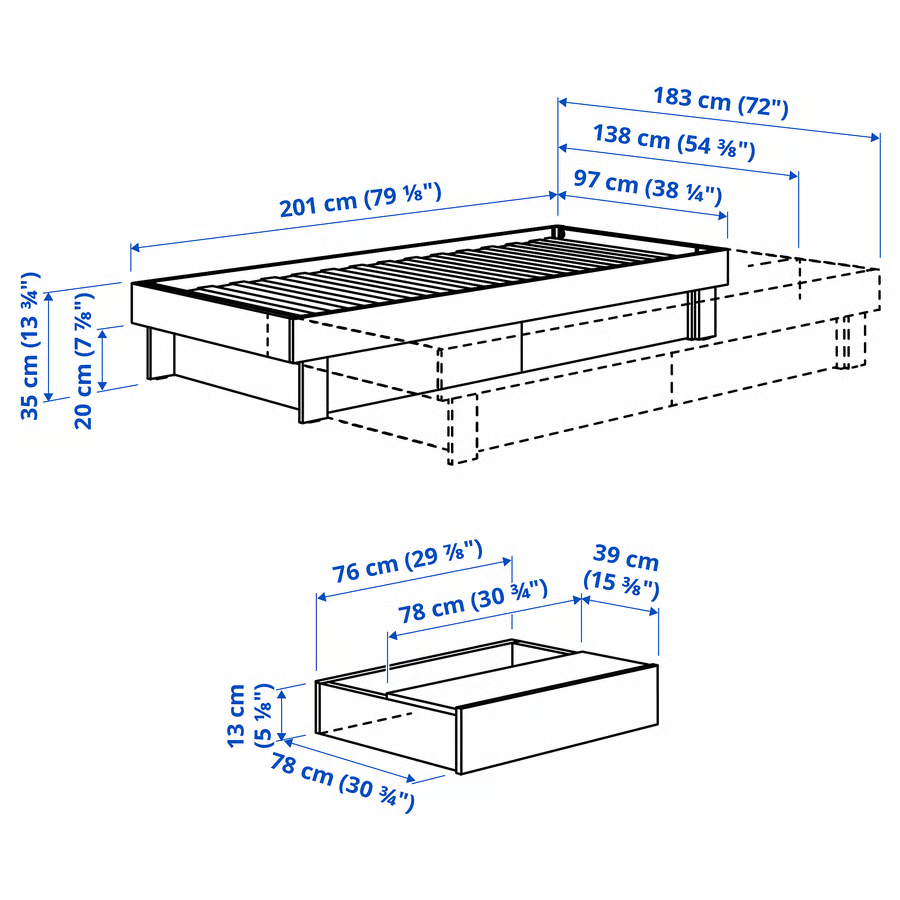 GLAMVIK Extendable Storage Bed - Image 6