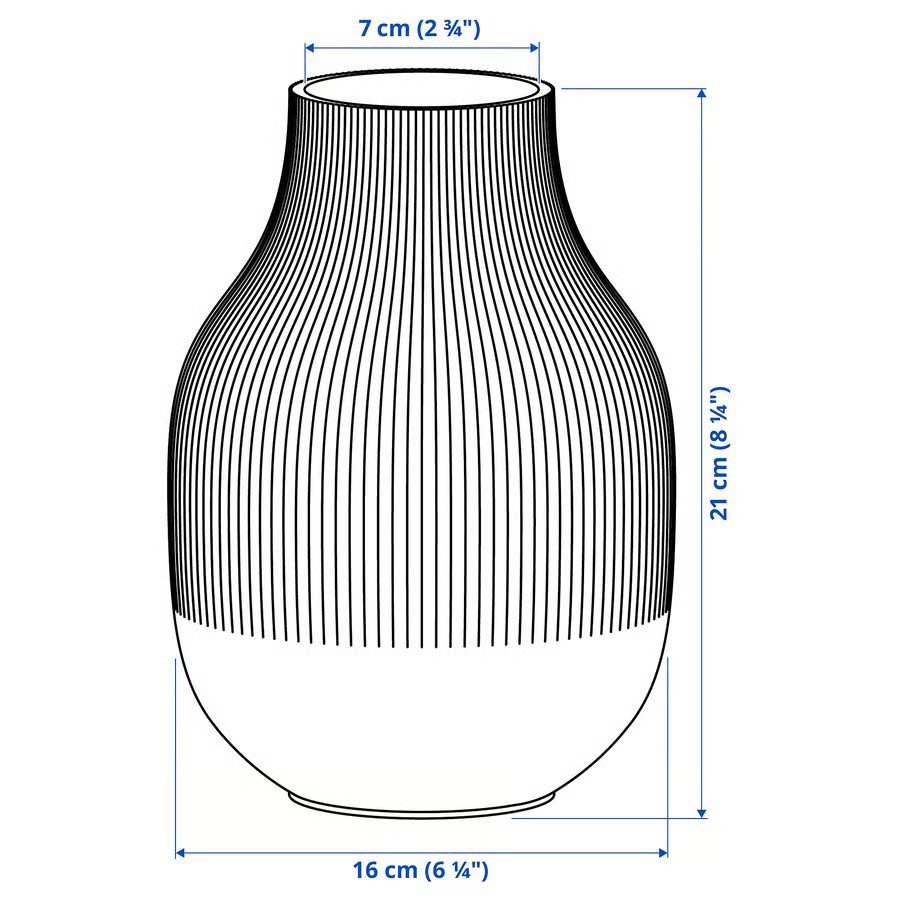 GRADVIK Textured Decorative Flower Vase - Image 2