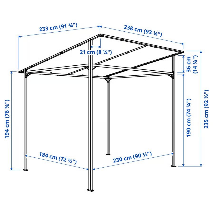 GUNVIK Outdoor Shade Gazebo - Image 6