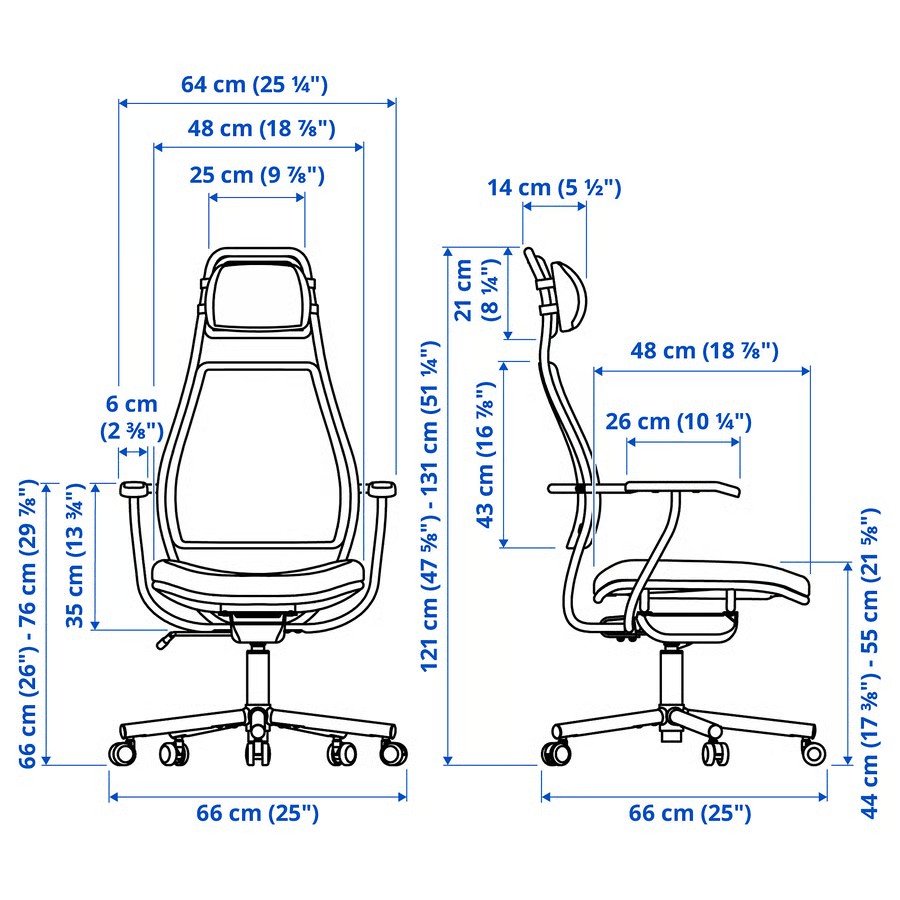 LOPVIK Mesh Gaming Chair - Image 13