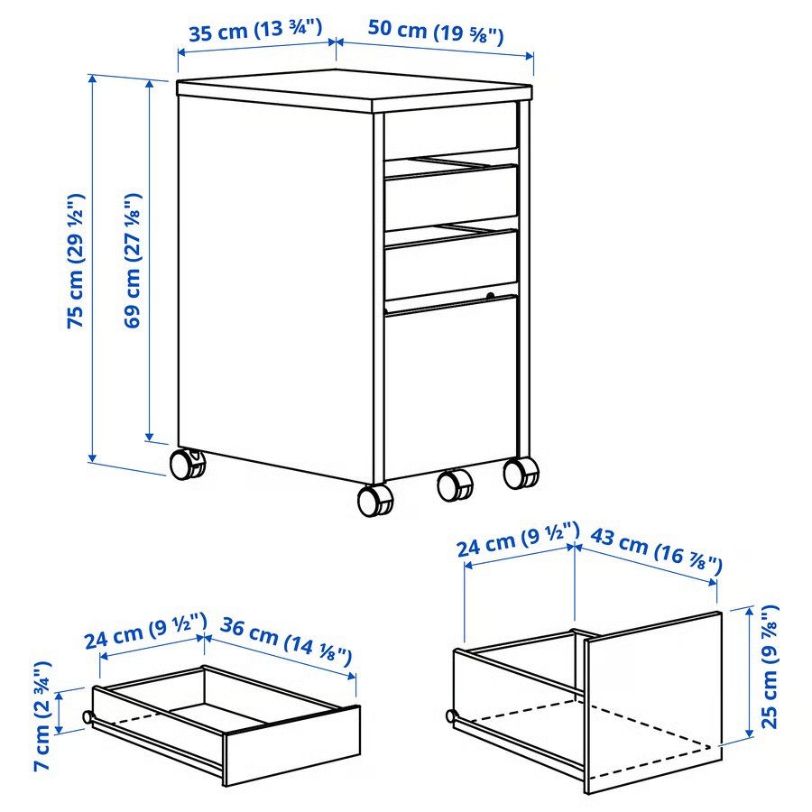 MIKVIK Drawer Unit Drop-File Storage - Image 6