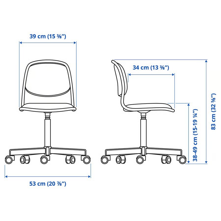 ORVIK Compact Swivel Chair - Image 13