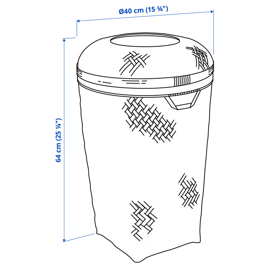 SALVIK Bamboo Laundry Basket - Image 3