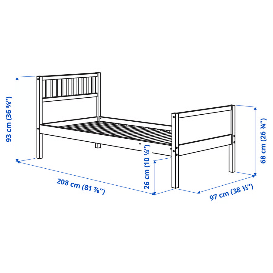 SMYVIK Single Bed Frame - Image 4