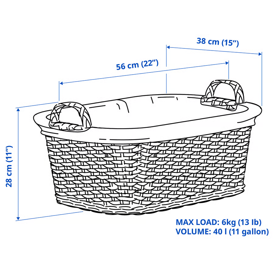 TOLVIK Handmade Willow Laundry Basket - Image 6