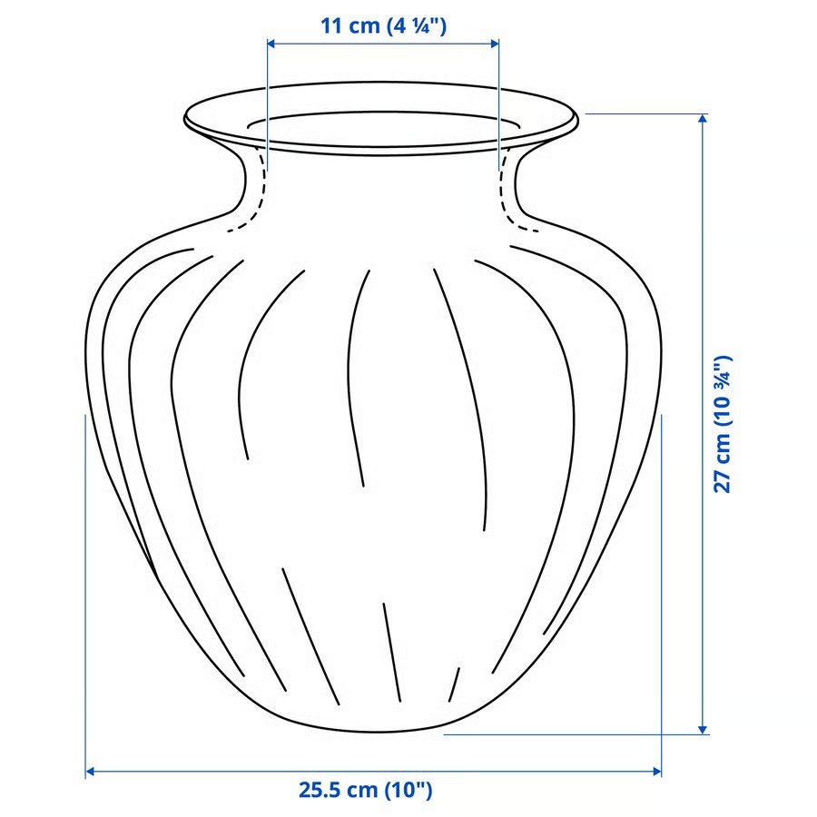 TONSVIK Decorative Glass Vase - Image 4