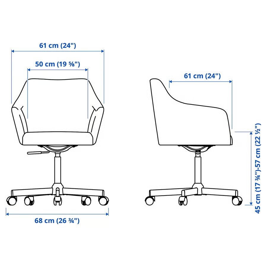 TOSSBERGA / MALSKOR Ergonomic Swivel Chair - Image 22
