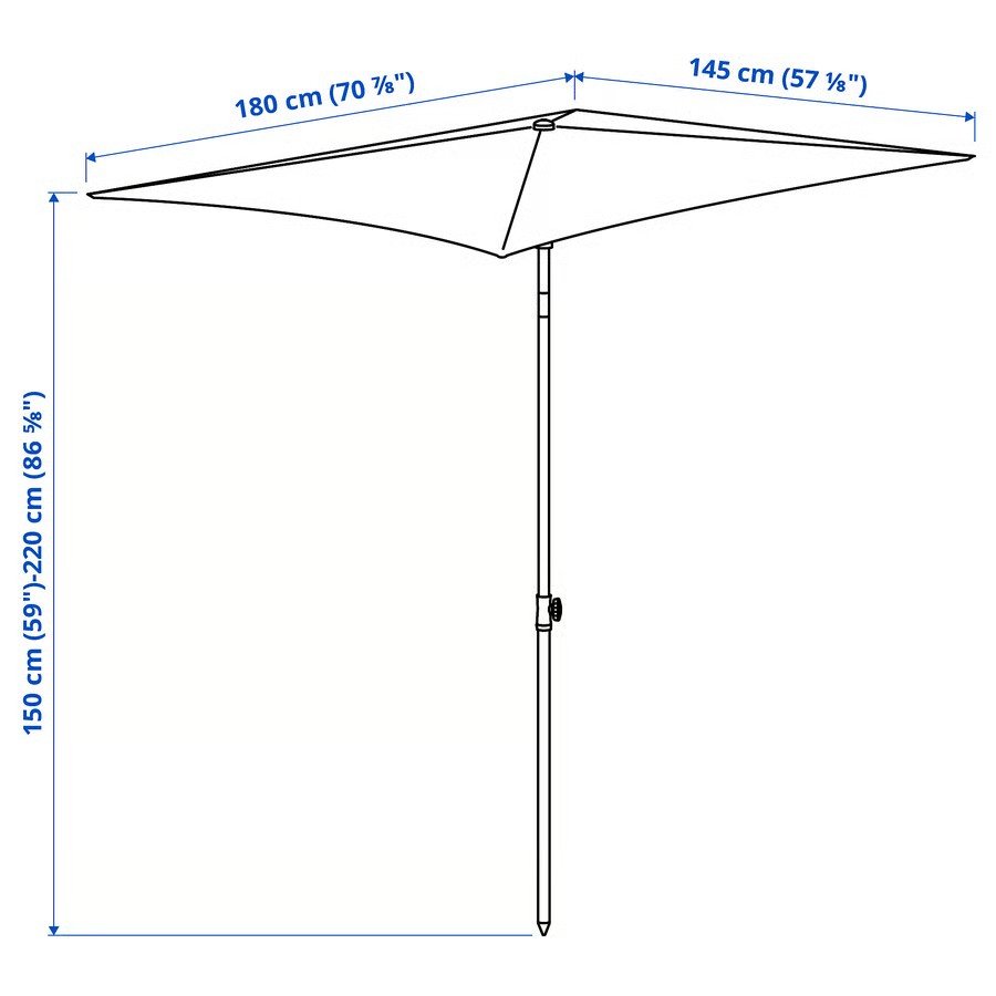 TVEVIK Tilting Parasol - Image 5